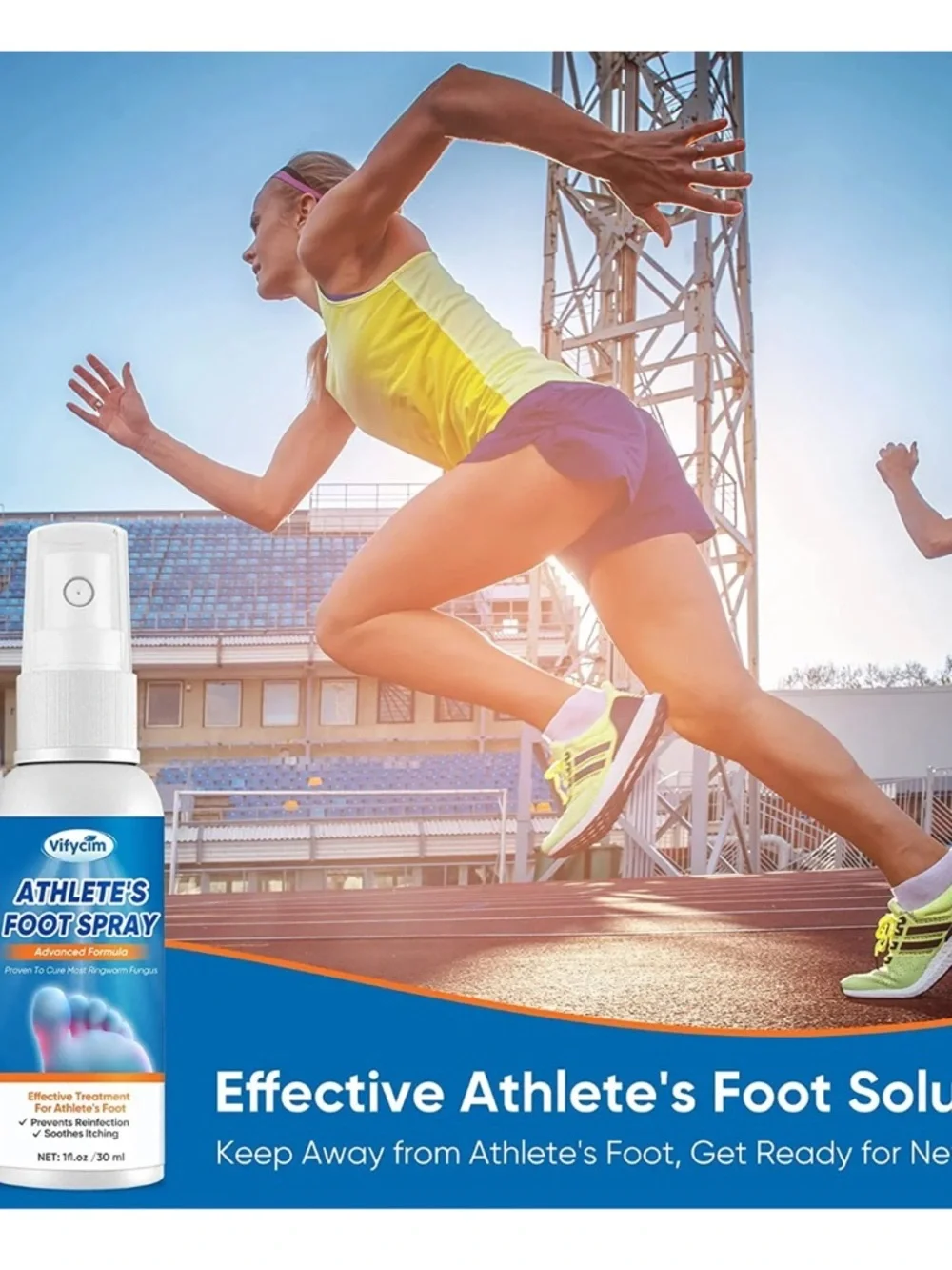 Vifycim Athlete's Foot Spray - Soothing Antifungal Spray set of 3